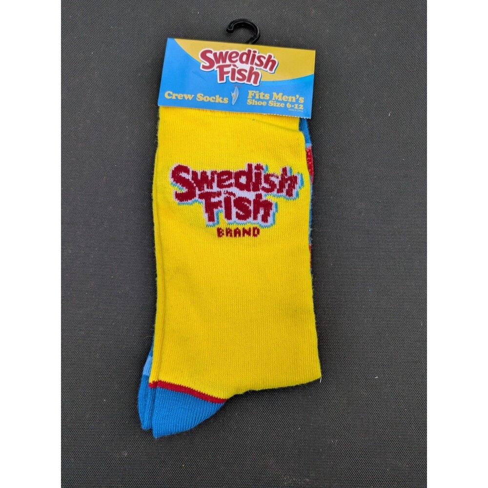 Swedish Fish Candy Socks Fits Men's 6-12